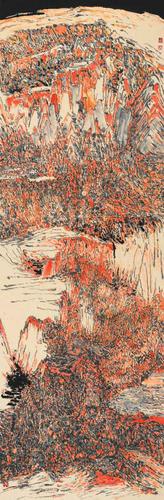 《丹霞印象一》---245cm170cm---2011年