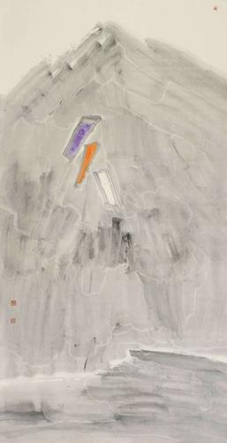 无题-纸本设色--2015年138cmx69cm-