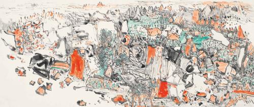 丹霞印象50cmx100cm